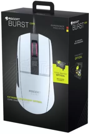 Photo de Souris filaire Gamer Roccat Burst Core RGB (Blanc)