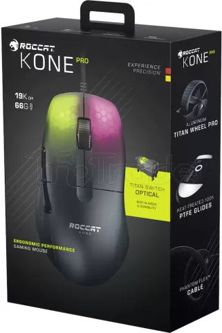 Photo de Souris filaire Gamer Roccat Kone Pro RGB (Noir)