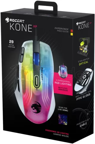 Photo de Souris filaire Gamer Roccat Kone XP RGB (Blanc)