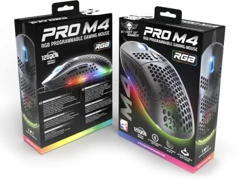 Photo de Souris filaire Gamer Spirit Of Gamer Pro-M4 RGB (Noir)