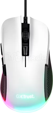 Photo de Souris filaire Gamer Trust GXT 922 Ybar RGB (Blanc)