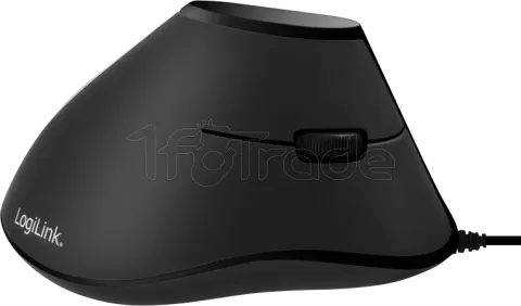 Photo de Souris filaire LogiLink verticale pour droitier (Noir)