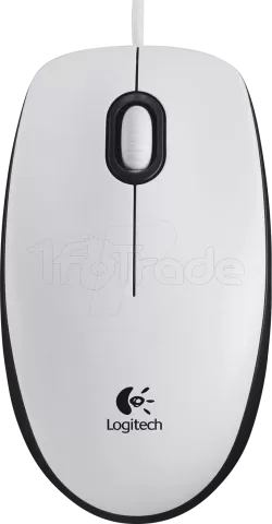 Photo de Souris filaire Logitech B100 Optical USB (Blanc)