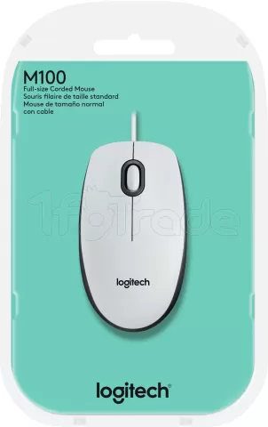 Photo de Souris filaire Logitech M100 (Blanc)