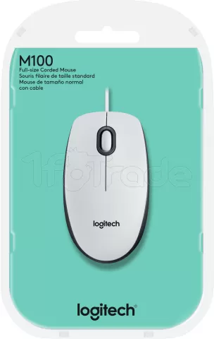 Photo de Souris filaire Logitech M100 (Noir/Blanc)