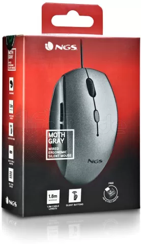 Photo de Souris filaire NGS Moth (Noir/Gris)