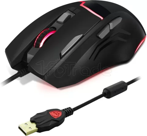 Photo de Souris filaire Spirit of Gamer Elite-M10 + Tapis (Noir)