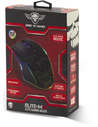 Photo de Souris filaire Spirit of Gamer Elite-M40 RGB (Noir)