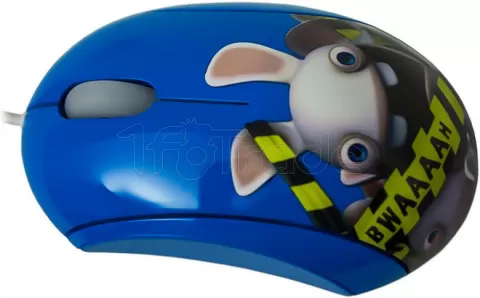 Photo de Souris filaire SteelSeries Lapins Crétins BWAAAAH (Bleu)