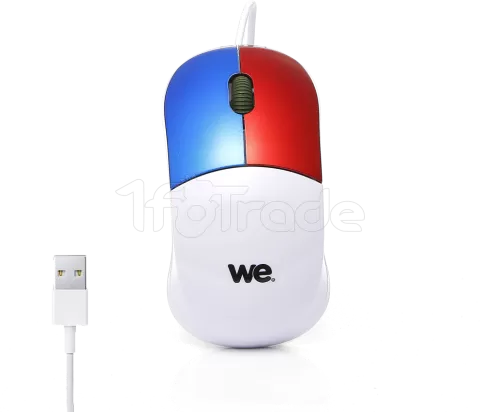 Photo de Souris filaire We Enfant (Blanc/Bleu/Rouge)