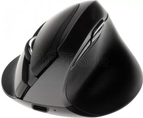 Photo de Souris sans fil Bluetooth ergonomique Dacomex Verticale V350-WBT (Noir)