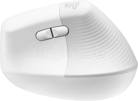 Photo de Souris sans fil Bluetooth ergonomique verticale Logitech Lift pour droitier (Blanc)