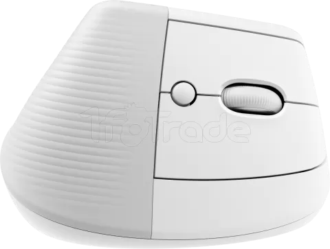 Photo de Souris sans fil Bluetooth ergonomique verticale Logitech Lift pour droitier (Blanc)