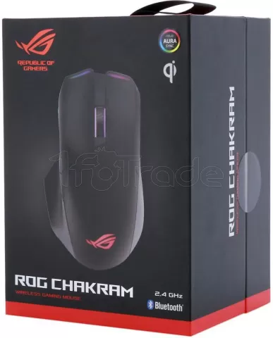 Photo de Souris sans fil Bluetooth Gamer Asus Rog Chakram RGB (Noir)