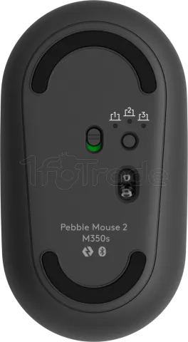 Photo de Souris sans fil Bluetooth Logitech Pebble 2 M350s (Noir)