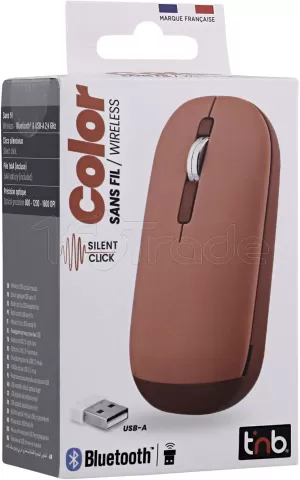 Photo de Souris sans fil Bluetooth T'nB Color 3 (Rouge)