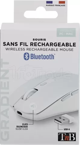 Photo de Souris sans fil Bluetooth T'nB Gradient (Bleu)