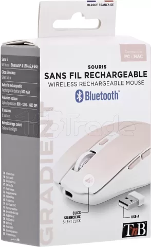 Photo de Souris sans fil Bluetooth T'nB Gradient (Rose)