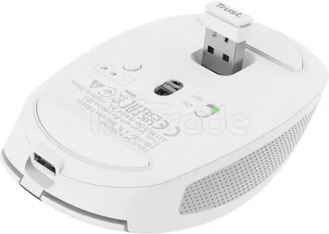 Photo de Souris sans fil Bluetooth Trust Ozaa (Blanc)