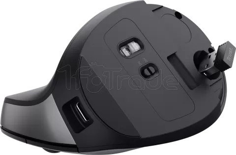 Photo de Souris sans fil ergonomique Trust Bayo II (Noir)