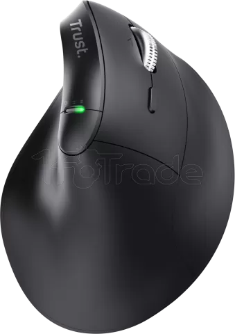 Photo de Souris sans fil ergonomique Trust Vyran (Noir)