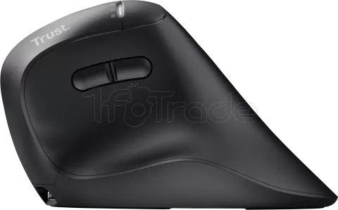Photo de Souris sans fil ergonomique Trust Vyran (Noir)