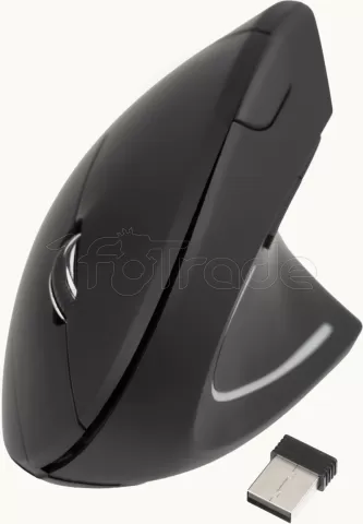 Photo de Souris sans fil ergonomique verticale TooQ TQMWG-1104-B (Noir)
