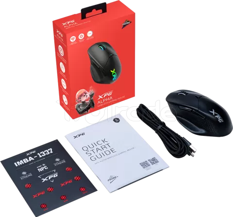 Photo de Souris sans fil Gamer Adata XPG Alpha RGB (Noir)