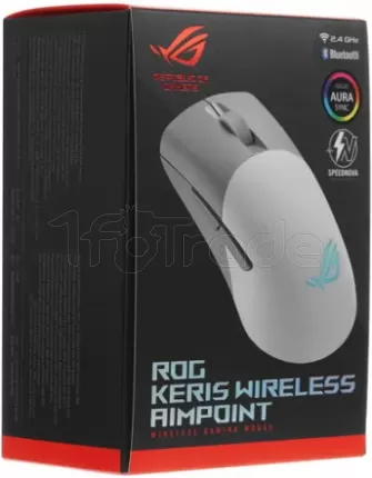 Photo de Souris sans fil Gamer Asus Rog Keris Aimpoint (Blanc)