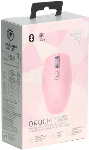 Photo de Souris sans fil Gamer Bluetooth Razer Orochi V2 (Rose)