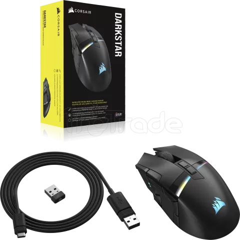 Photo de Souris sans fil Gamer Corsair Darkstar RGB (Noir)