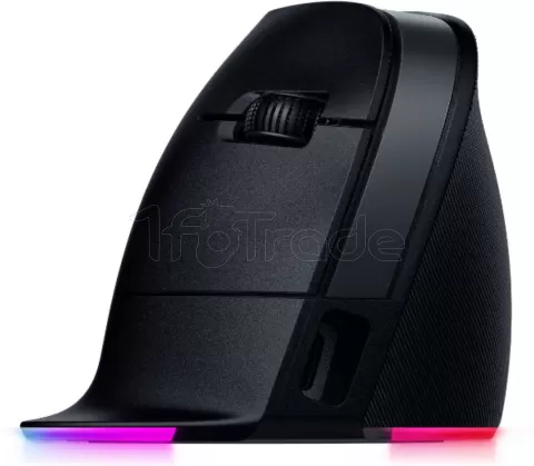 Photo de Souris sans fil Gamer ergonomique Razer Pro Click V2 Vertical RGB (Noir)