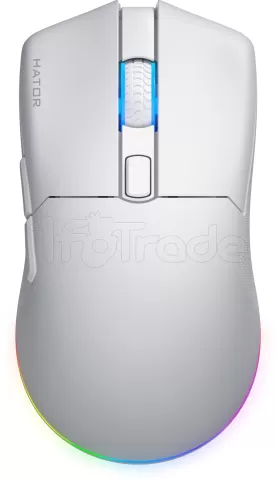 Photo de Souris sans fil Gamer Hator Pulsar 3 RGB (Blanc)