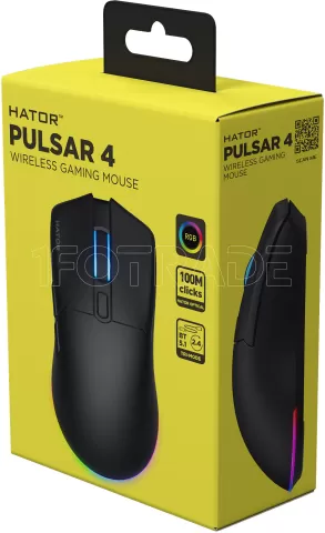 Photo de Souris sans fil Gamer Hator Pulsar 4 RGB (Noir)