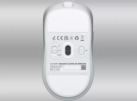 Photo de Souris sans fil Gamer Hator Quasar 3 Ultima 8K (Blanc-vert)