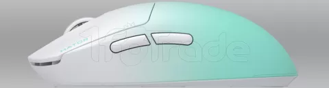 Photo de Souris sans fil Gamer Hator Quasar 3 Ultima 8K (Blanc-vert)
