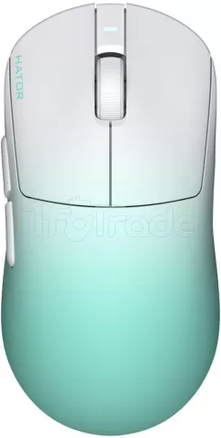 Photo de Souris sans fil Gamer Hator Quasar 3 Ultima 8K (Blanc/Vert)