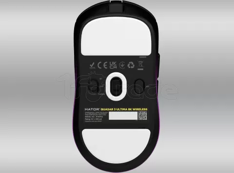 Photo de Souris sans fil Gamer Hator Quasar 3 Ultima 8K (Noir-Violet)