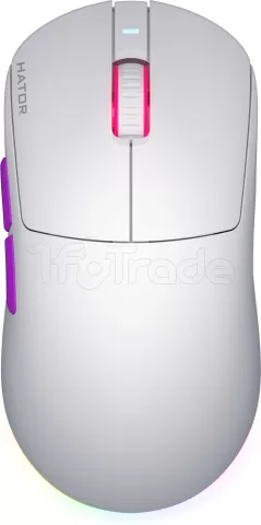 Photo de Souris sans fil Gamer Hator Quasar 3 Ultra 8K RGB (Blanc)