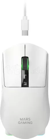 Photo de Souris sans fil Gamer Mars Gaming MMW-Elite (Blanc)