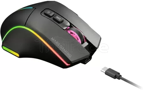 Photo de Souris sans fil Gamer Mars Gaming MMW-Vector RGB (Noir)