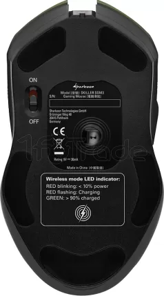 Photo de Souris sans fil Gamer Sharkoon Skiller SGM3 RGB (Noir)