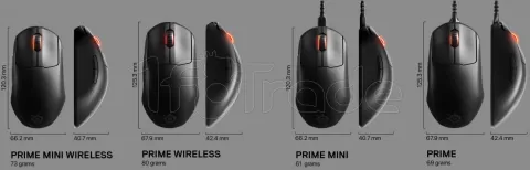 Photo de Souris sans fil Gamer SteelSeries Prime Mini RGB (Noir)