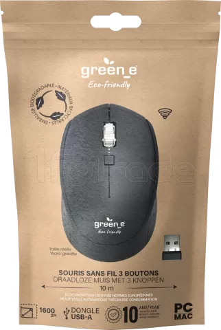 Photo de Souris sans fil Green-e (Noir)