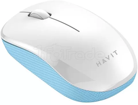 Photo de Souris sans fil Havit MS66GT-WB (Blanc/Bleu)
