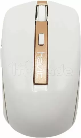 Photo de Souris sans fil Havit MS951GT (Blanc/Or)