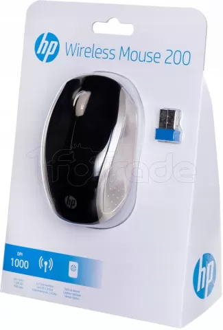 Photo de Souris sans fil HP 200 (Noir/Or)