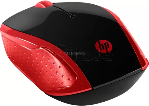 Photo de Souris sans fil HP 200 (Noir/Rouge)