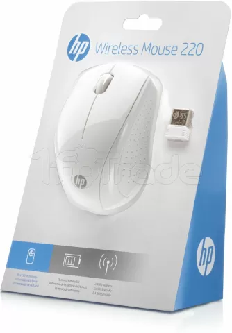 Photo de Souris sans fil HP 220 (Blanc)