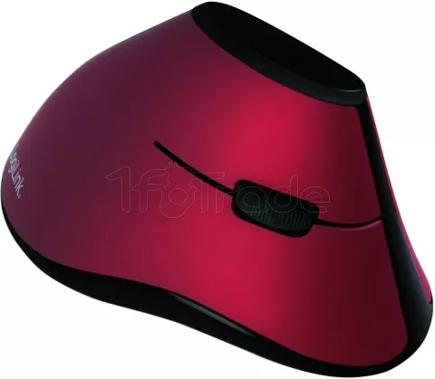 Photo de Souris sans fil LogiLink verticale pour droitier (Noir/Rouge)